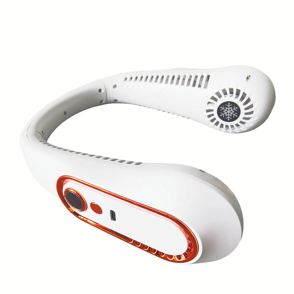Bladeless Neck Fan, 5 Speed, White