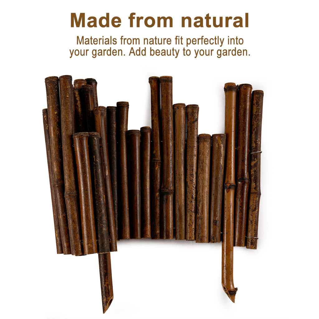 Bamboo Garden Edging Fence, 15.8 x 24 in - image 5