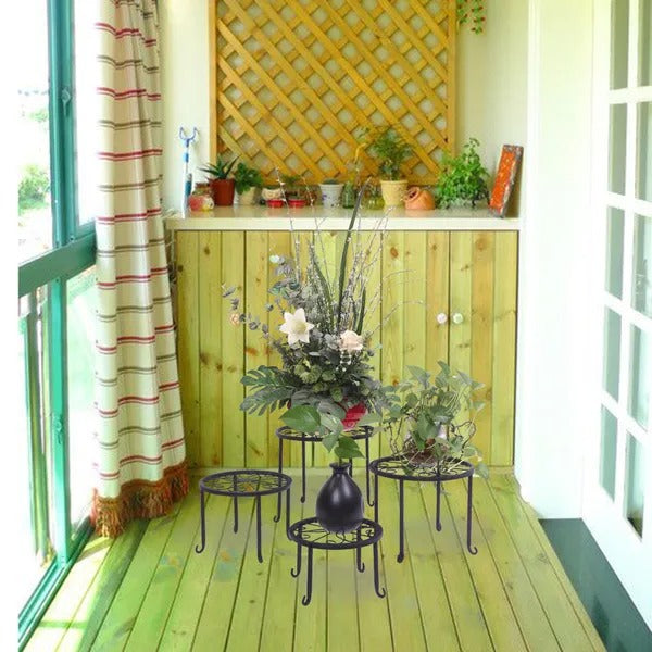Metal Plant Stand, 4-in-1 Round Pot Holders - image 2