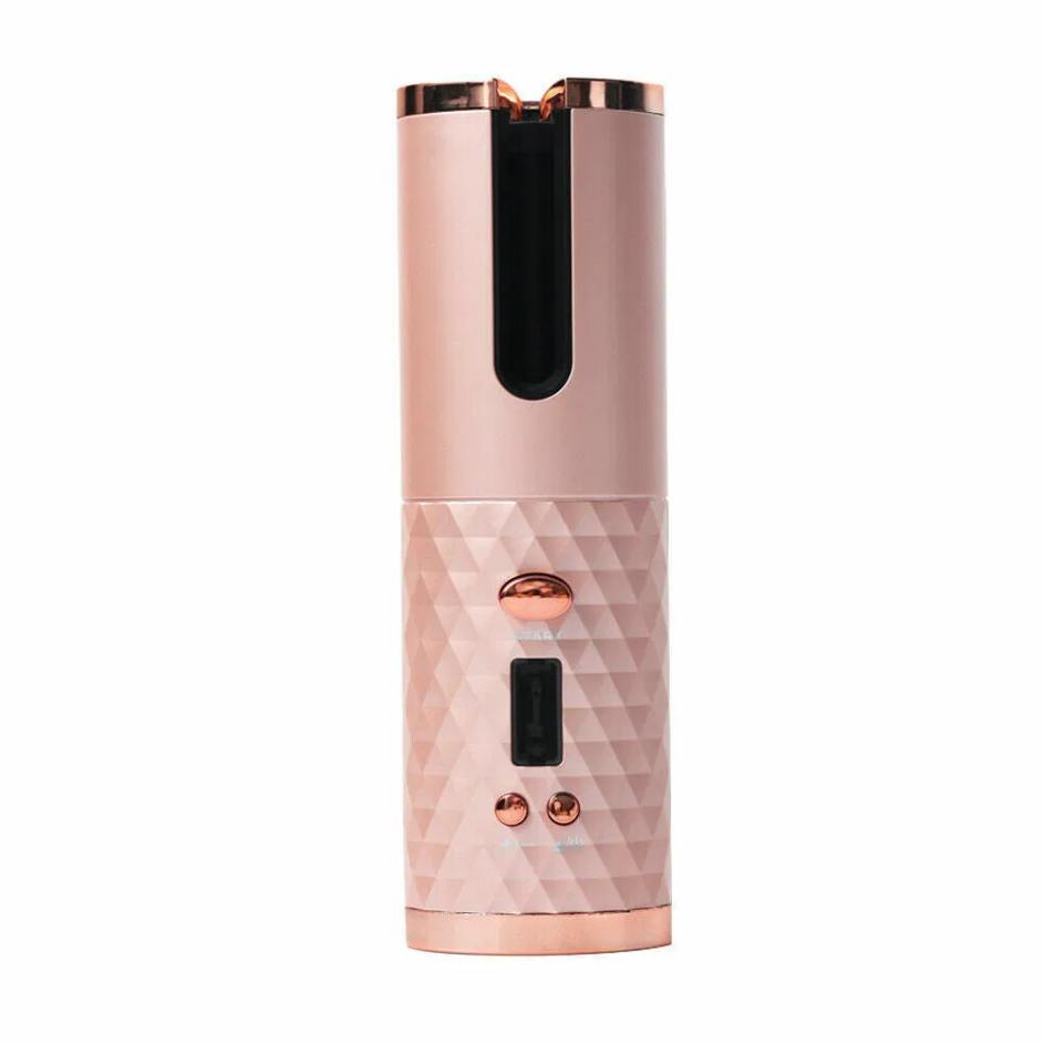 Cordless Auto-Rotating Hair Curler, Black - image 7