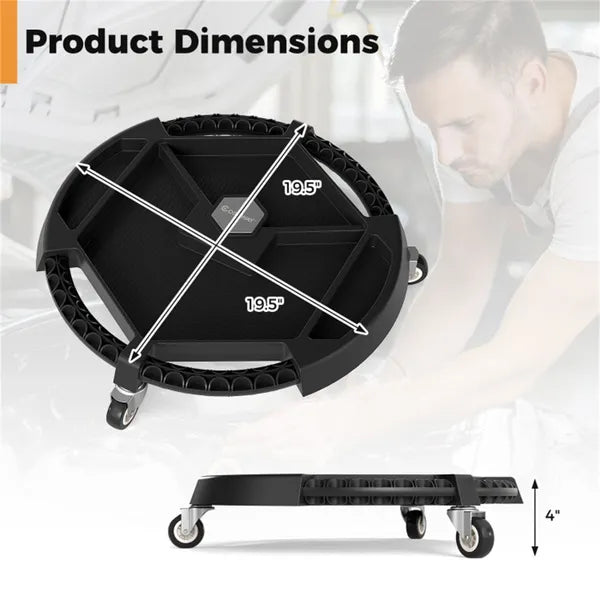 Rolling Tool Caddy with 4 Compartments and Magnetic Trays - image 4