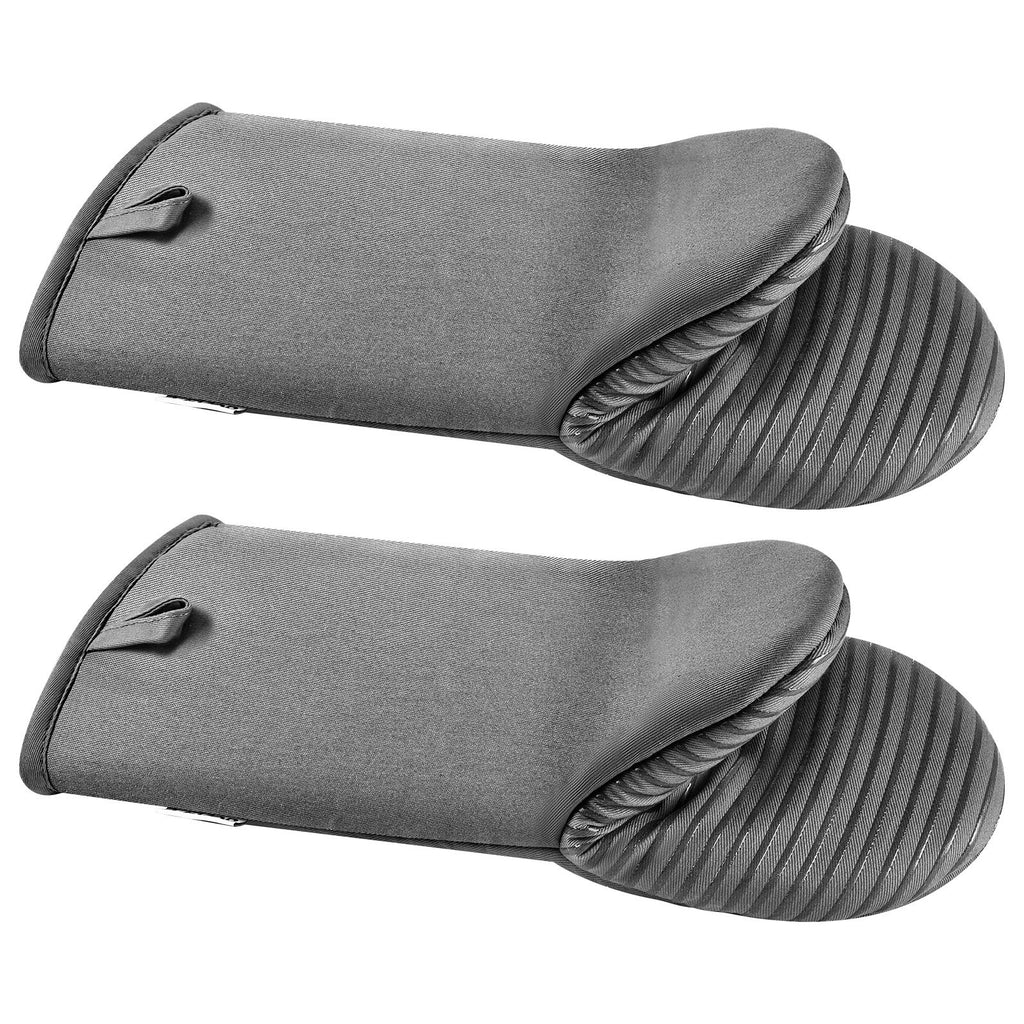 Mini Silicone Oven Mitts, Gray, Pair - image 4