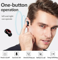Wireless Earbuds with LED Charging Case, Black