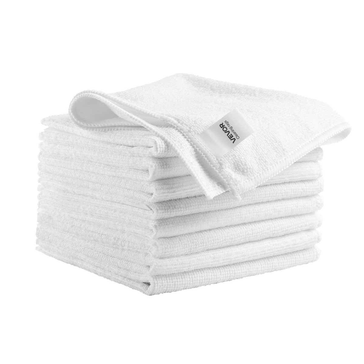 Microfiber Cleaning Cloths, 50 Pack, 12 x 12 in, White - image 5