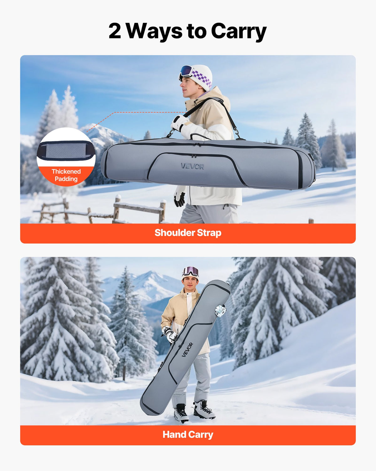Padded Snowboard Bag, up to 165 cm - image 4