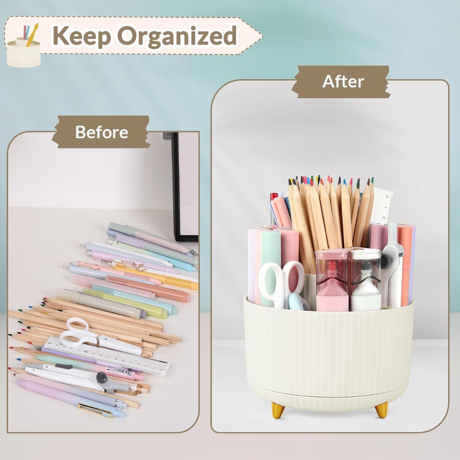 360 Rotating Desk Organizer, 5 Slots - image 6