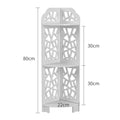3-Tier Corner Bathroom Shelf, White