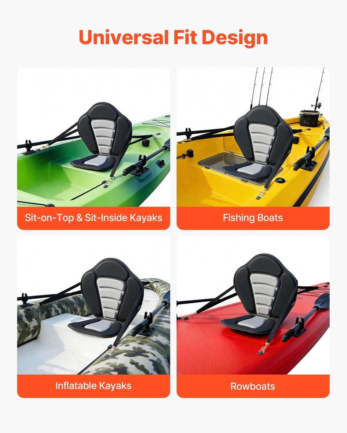 Padded Kayak Seat with Back Support - image 2