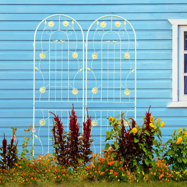 Metal Garden Trellis, 71 x 19.7 in, 2 Pack - image 4