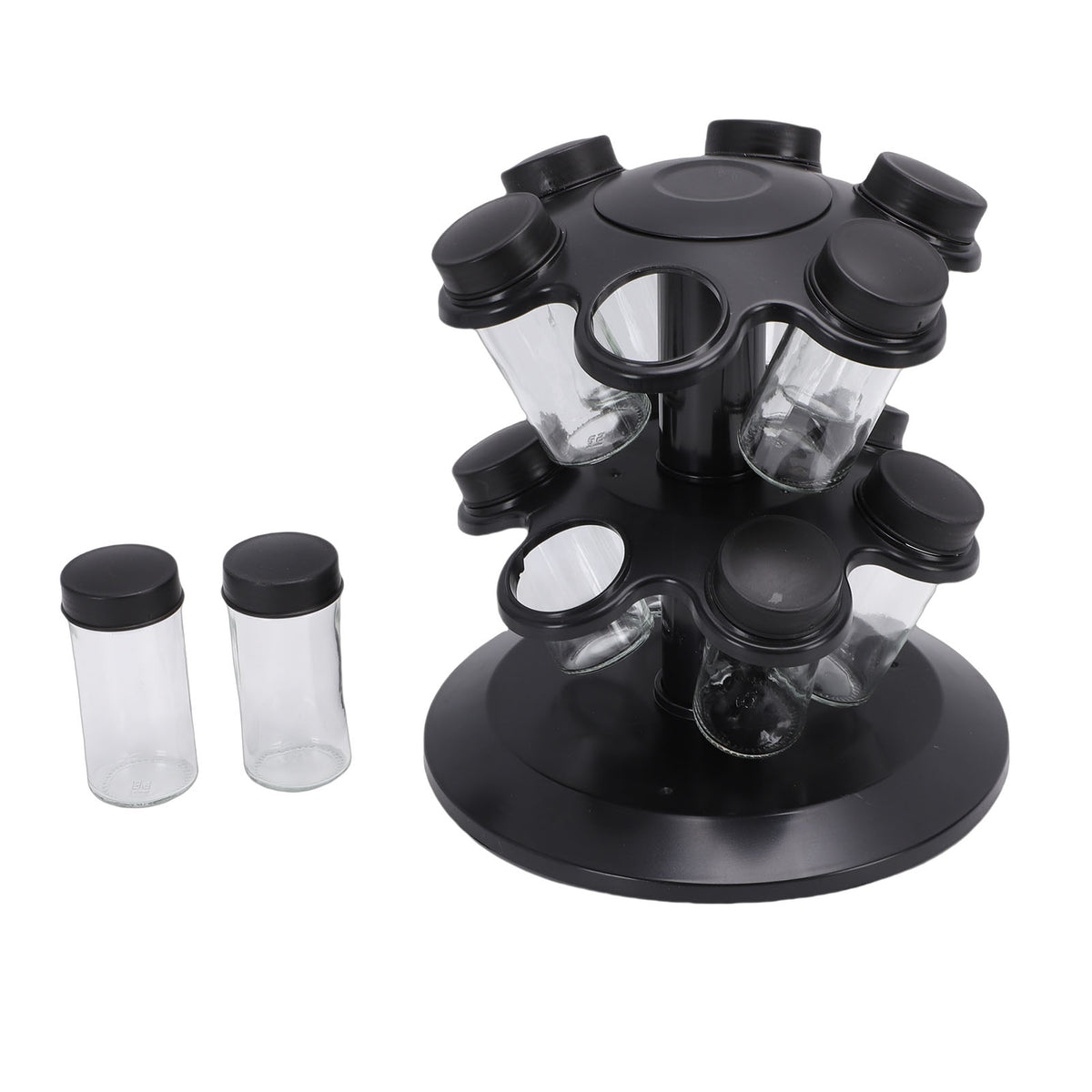 Rotating Glass Spice Jar Rack - image 2