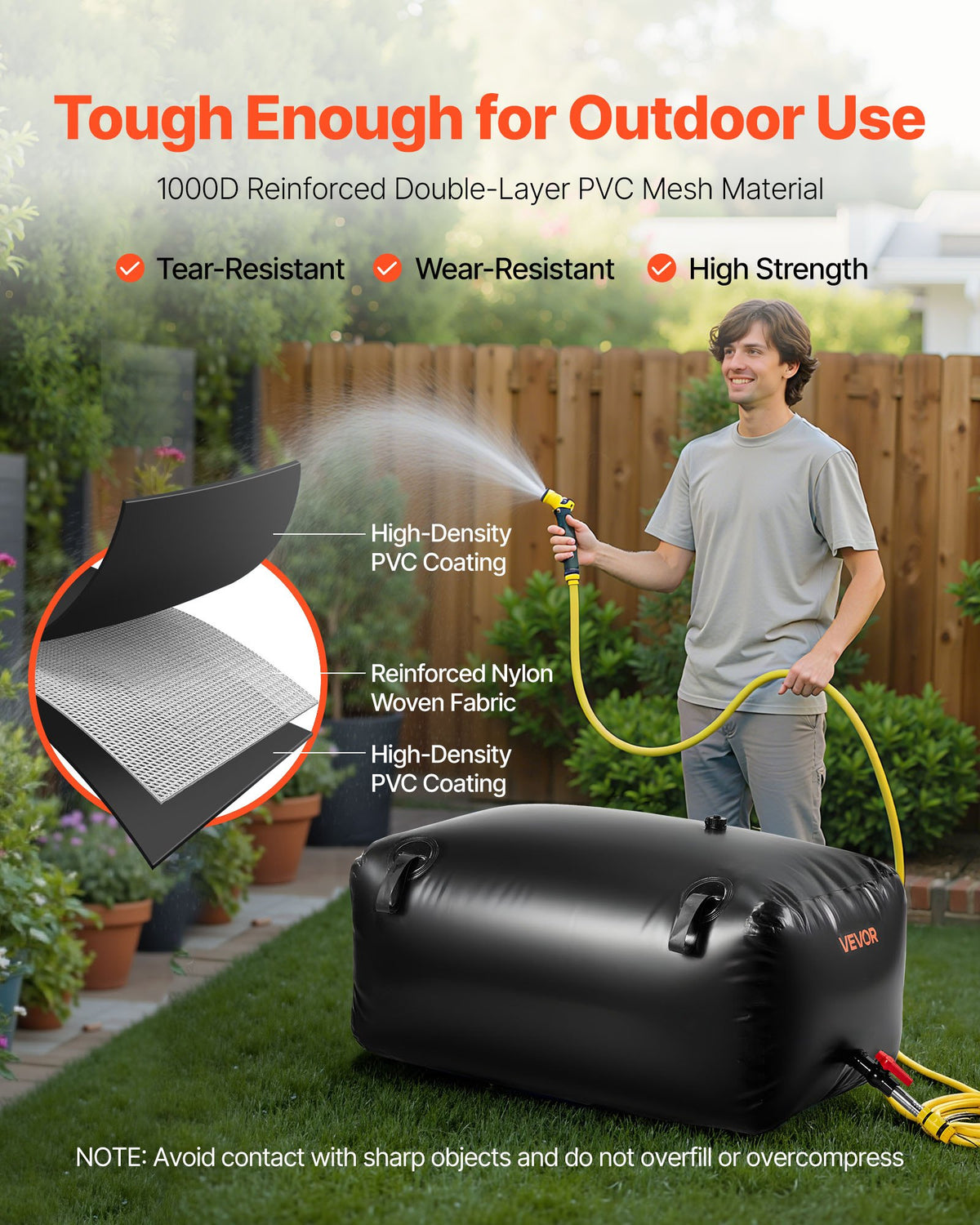 Collapsible Water Storage Bladder, 63.4 Gal - image 2