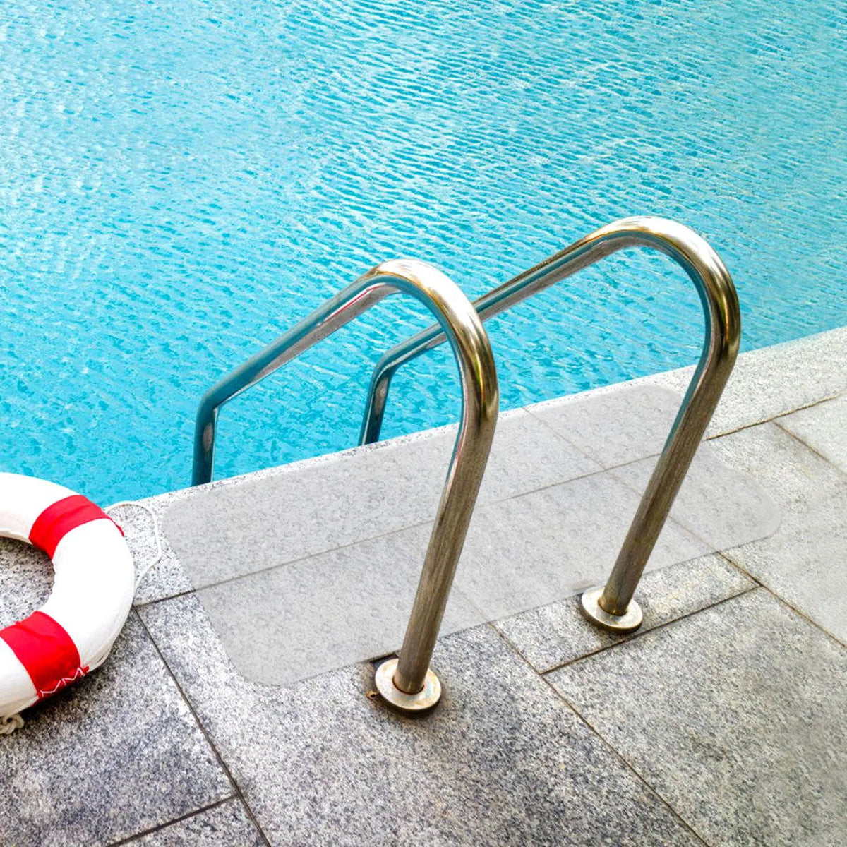 Non-Slip Bath Tub Mat with Suction Cups, Clear - image 3