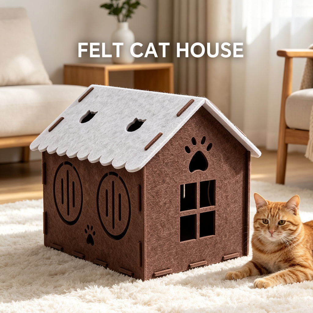 Felt Cat House, Foldable - image 4