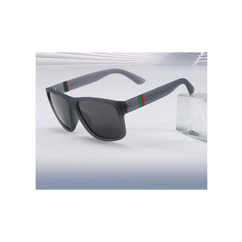Square Polarized Sunglasses, Black - image 4