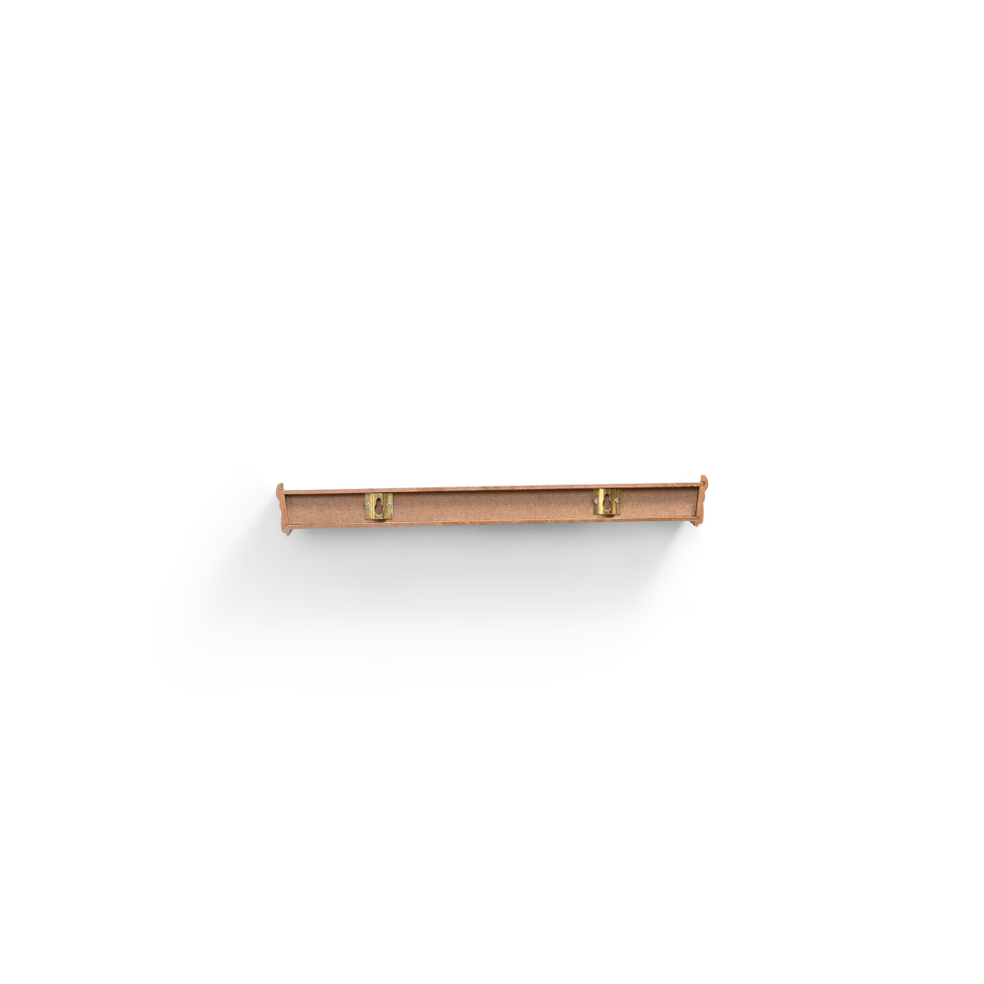Floating Wall Shelves, Set of 3, Marble Look - image 9