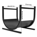 Firewood Log Rack, U-Shape, Holds 150 lb