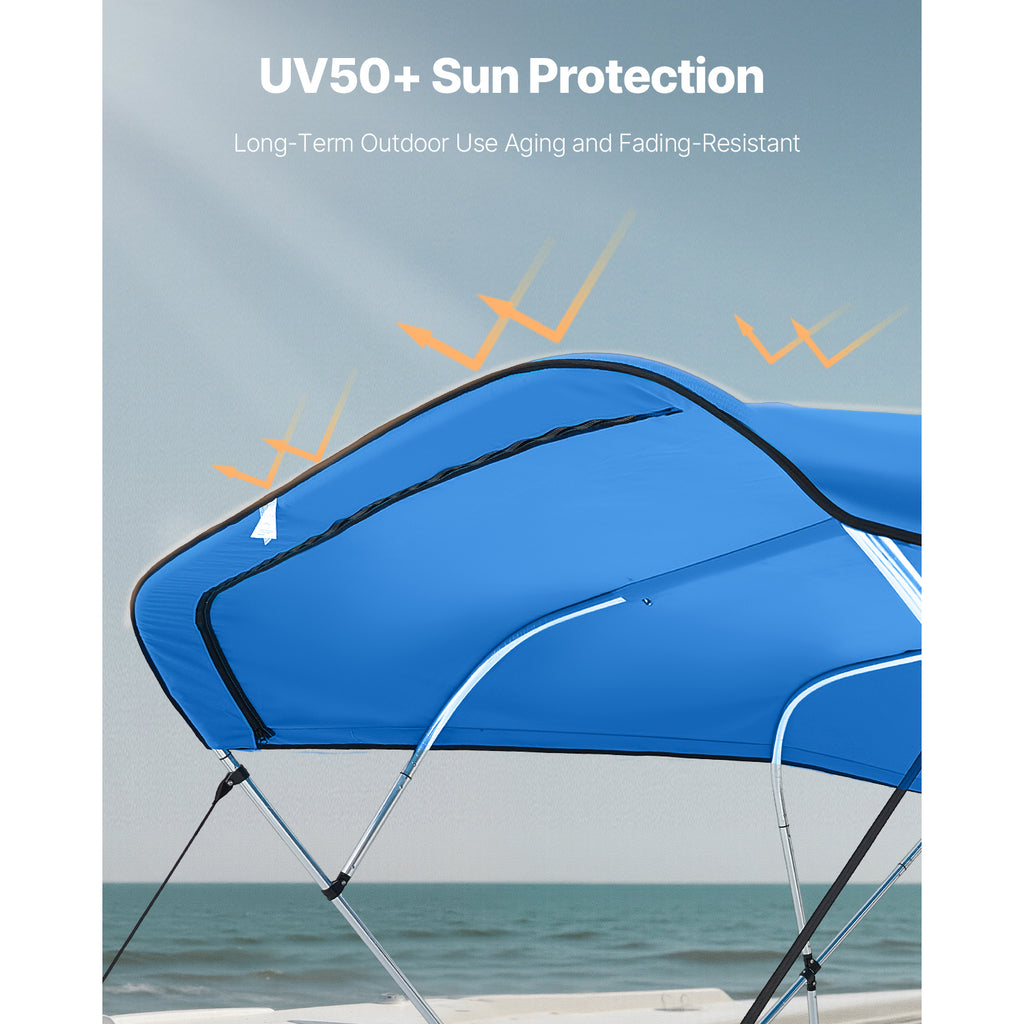 4-Bow Bimini Top Replacement Cover, 8 ft
