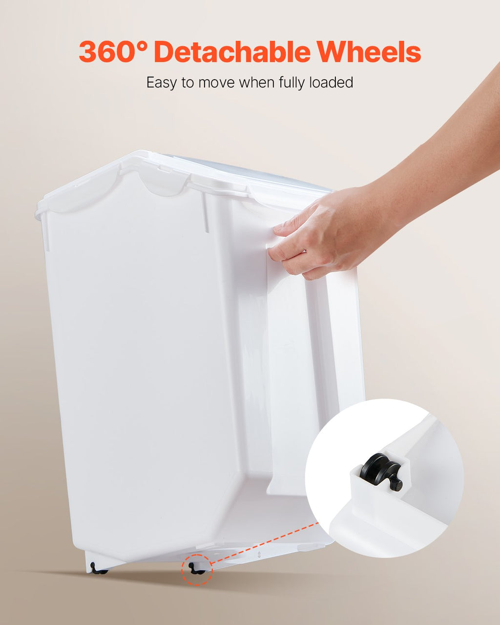 Airtight Rolling Food Storage Bin, 20 L - image 5