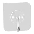 Clear Adhesive Wall Hooks, 12 Pack