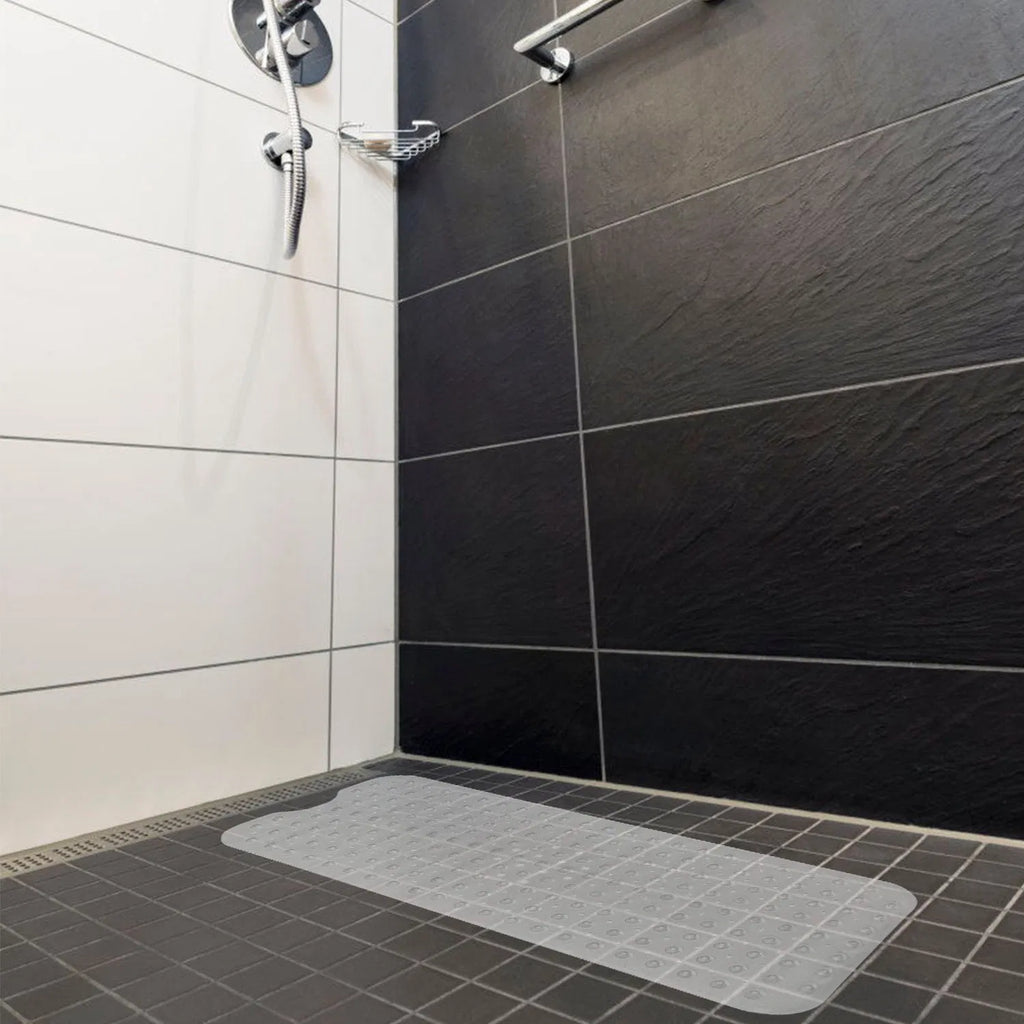 Non-Slip Bath Tub Mat with Suction Cups, Clear
