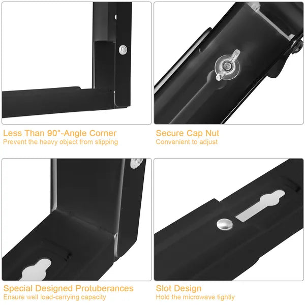 Adjustable Microwave Wall Brackets, 2 Pieces - image 6