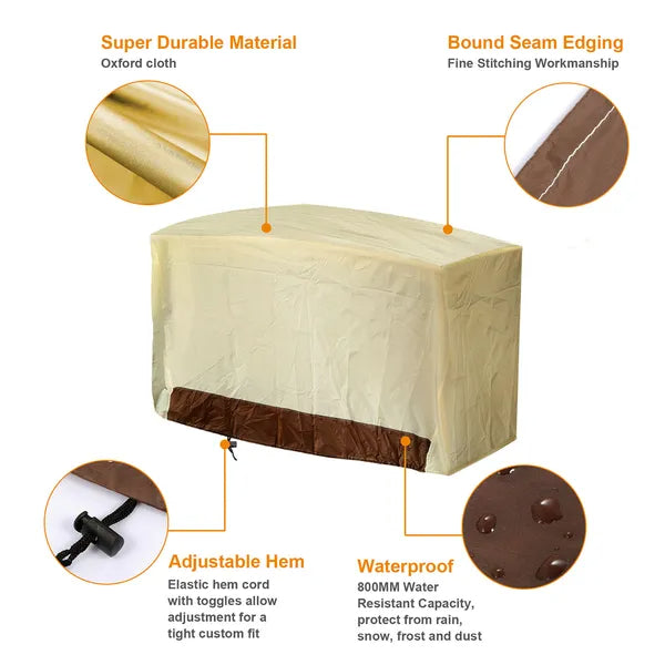 BBQ Grill Cover, 70 in, 210D Oxford - image 5