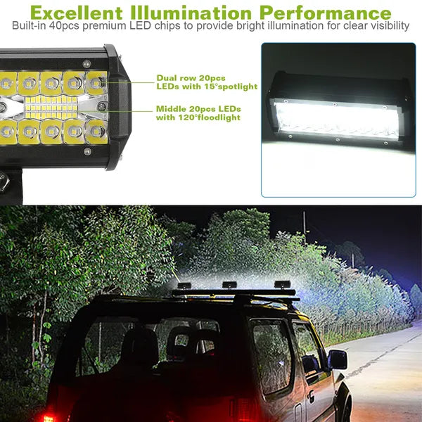 7 in LED Light Bar Work Light Pod