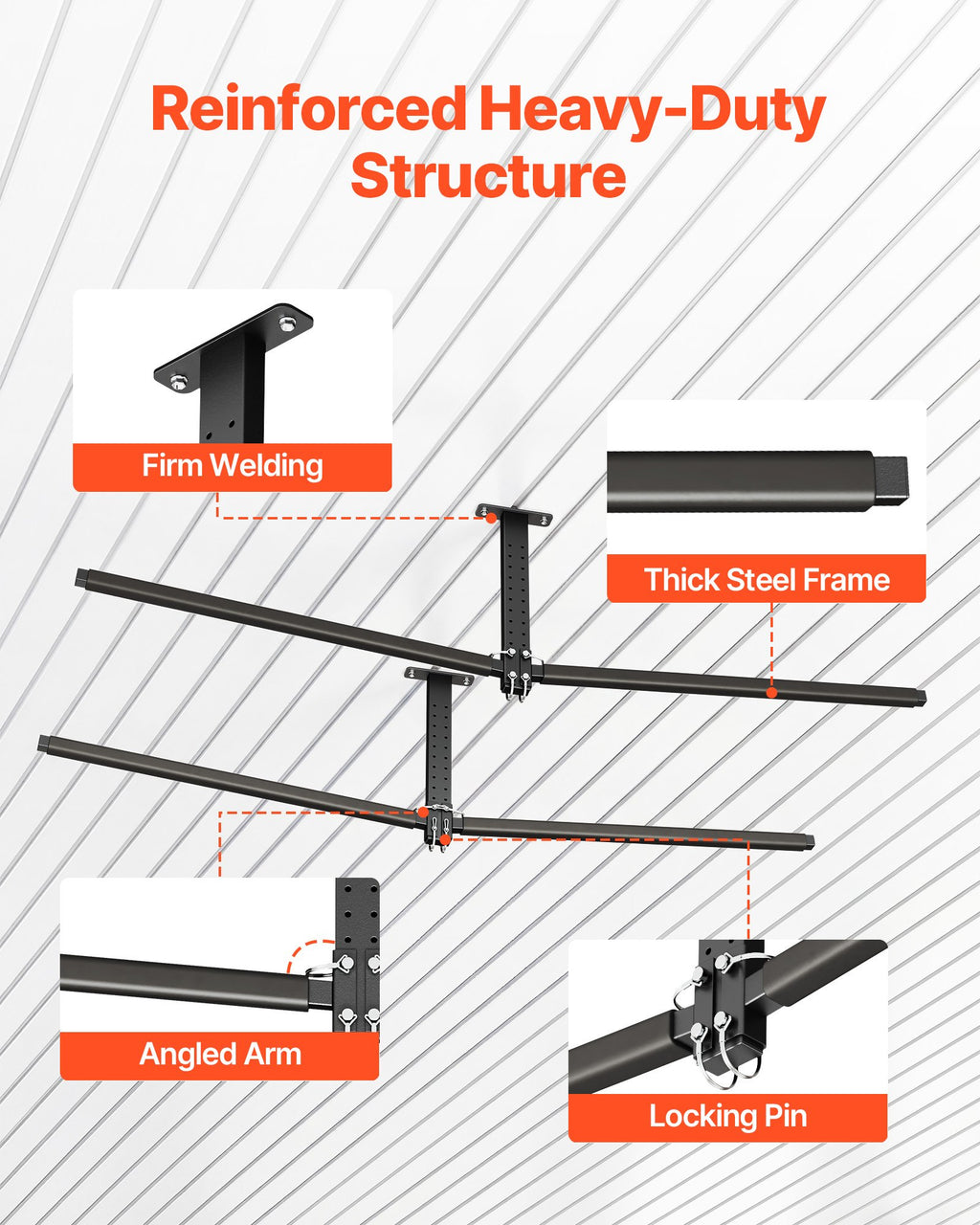 Freestanding 2-Kayak Storage Rack, 250 lb