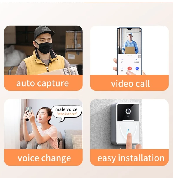 WiFi Video Doorbell with Chime