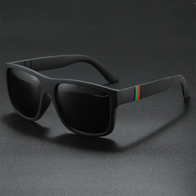 Square Polarized Sunglasses, Black - image 3