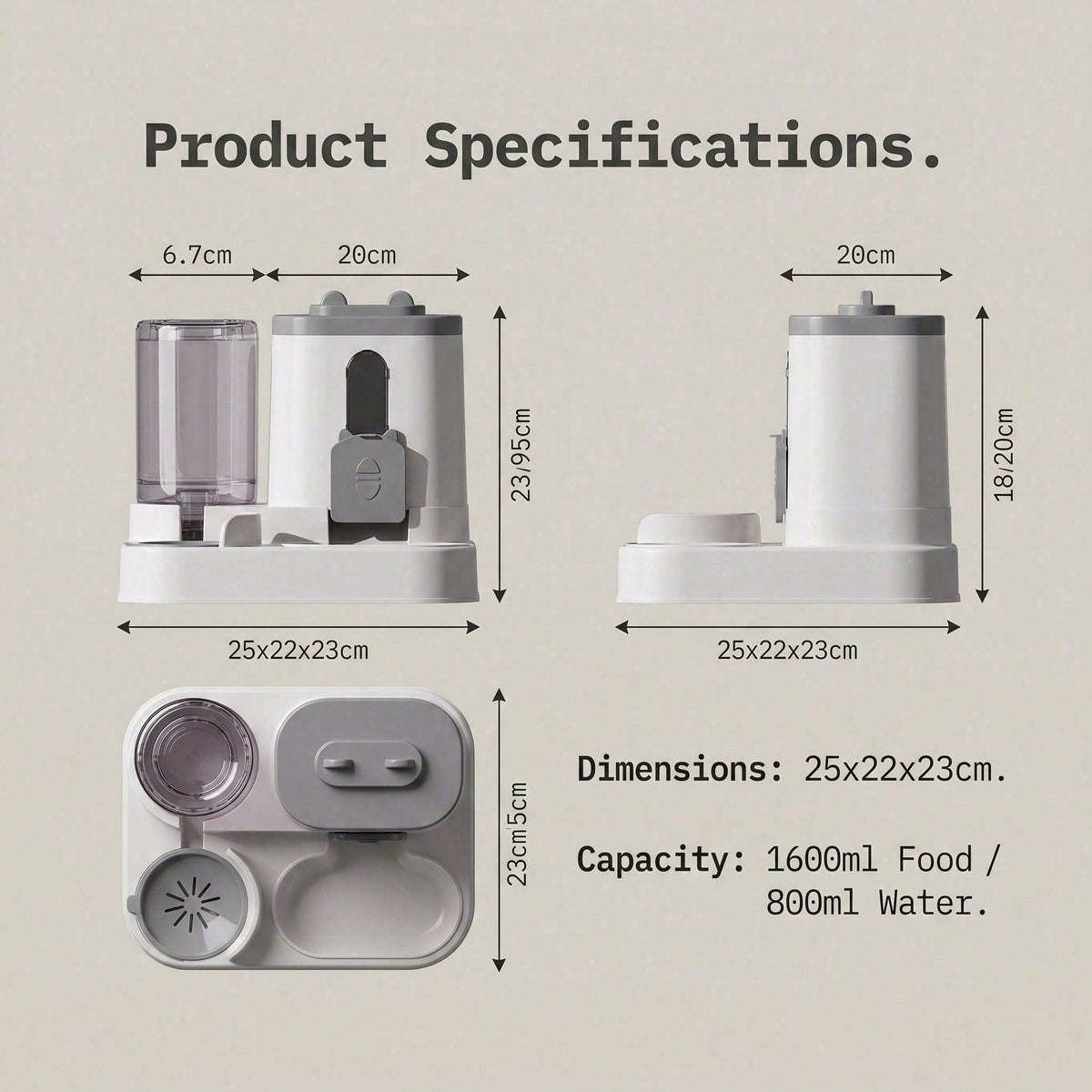 2-in-1 Gravity Pet Feeder and Waterer - image 7
