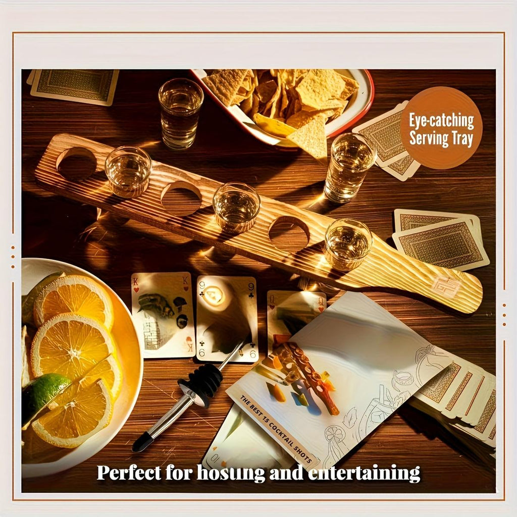 Wooden Shot Glass Serving Boards, Set of 3 - image 8