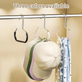 Baseball Cap Hanger Hooks for Closet Rod, 3 Pack