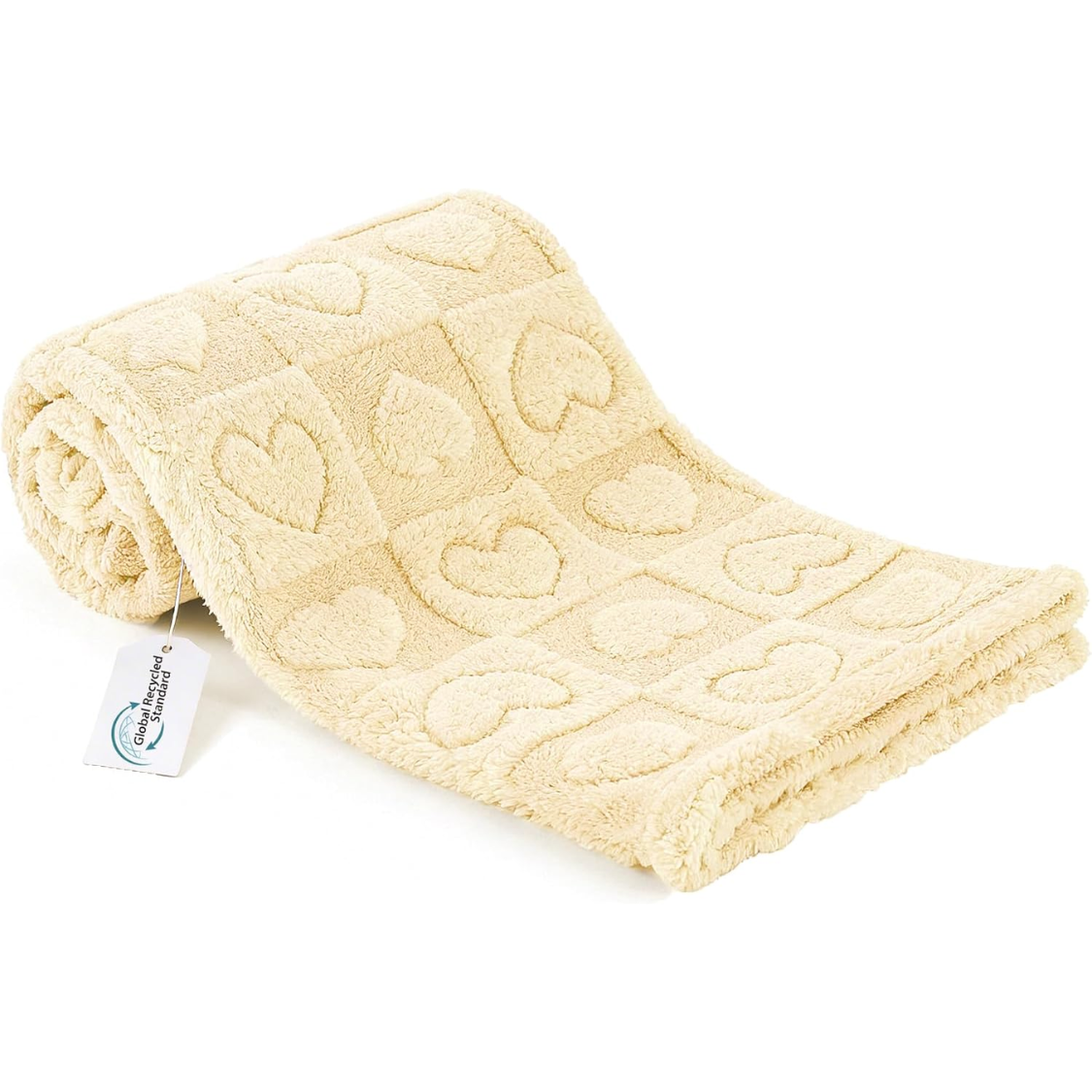 Coral Fleece Pet Blanket, Cream - image 5