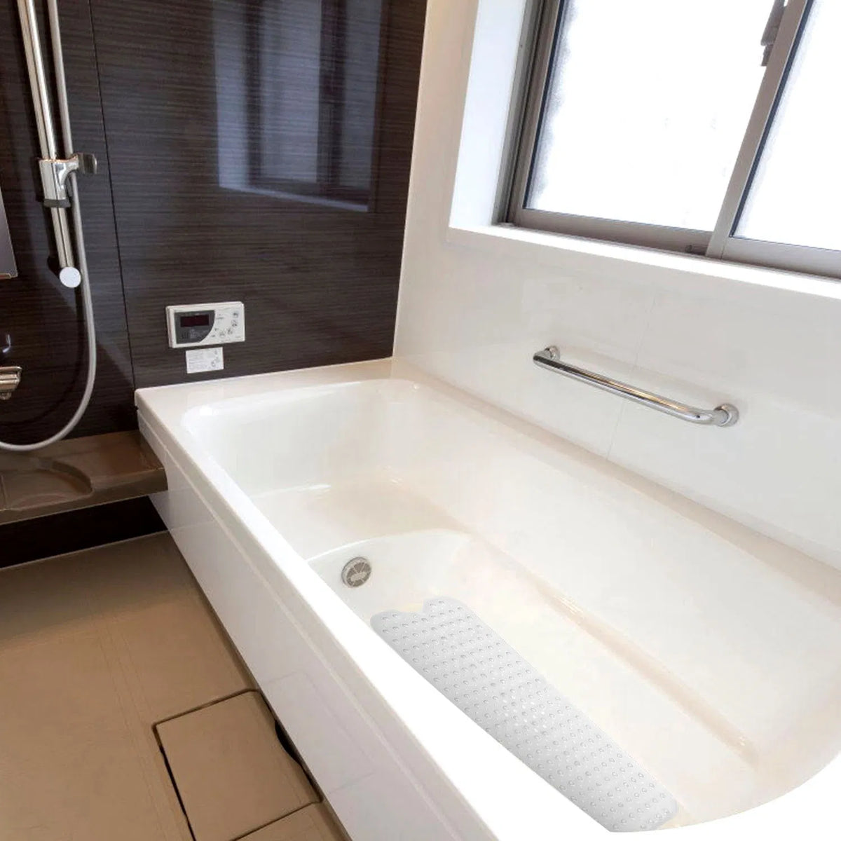 Non-Slip Bath Tub Mat with Suction Cups, Clear - image 5