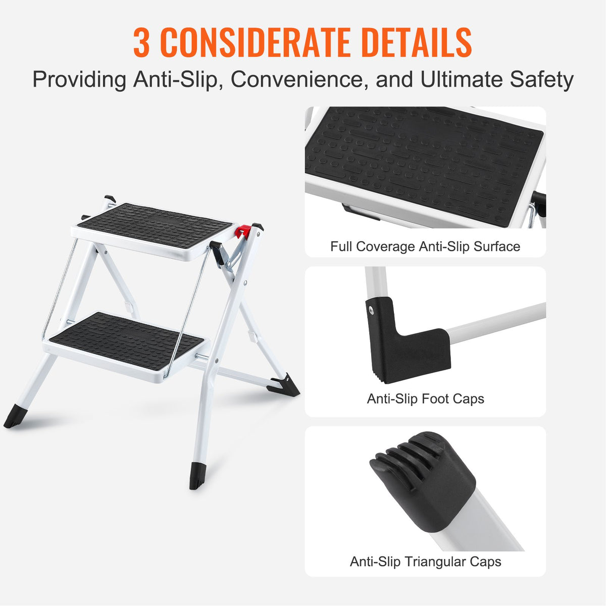 2-Step Folding Steel Ladder, 330 lb - image 5