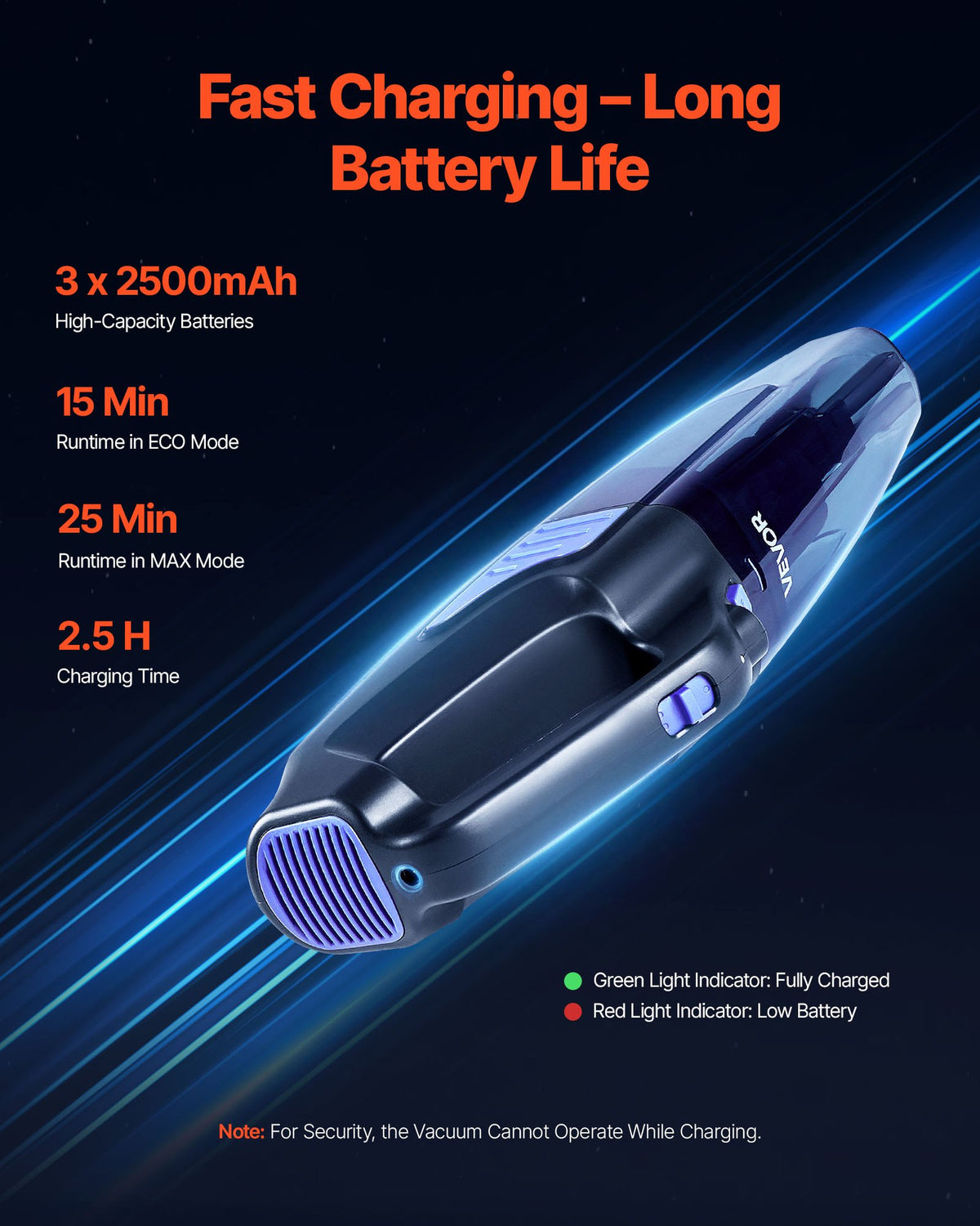 Cordless Handheld Vacuum with HEPA Filter - image 2