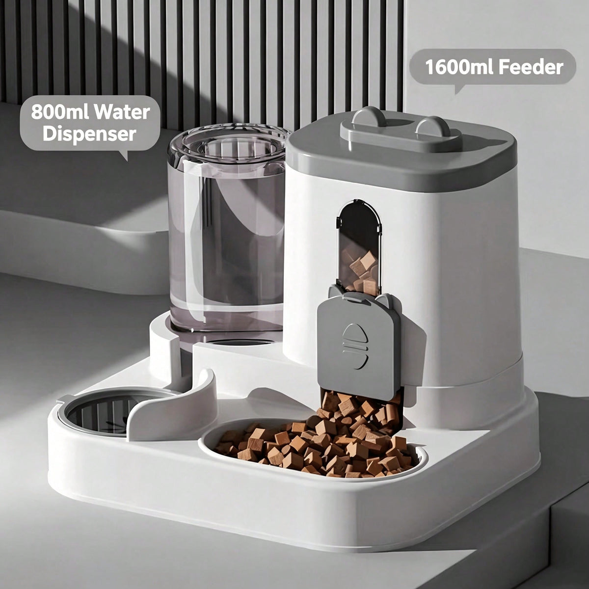 2-in-1 Gravity Pet Feeder and Waterer - image 2