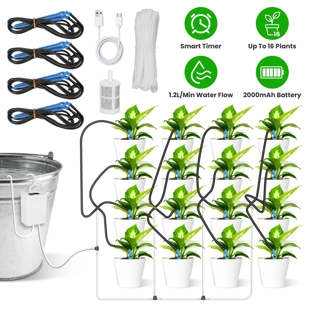 Automatic Drip Irrigation Kit for Potted Plants - image 8