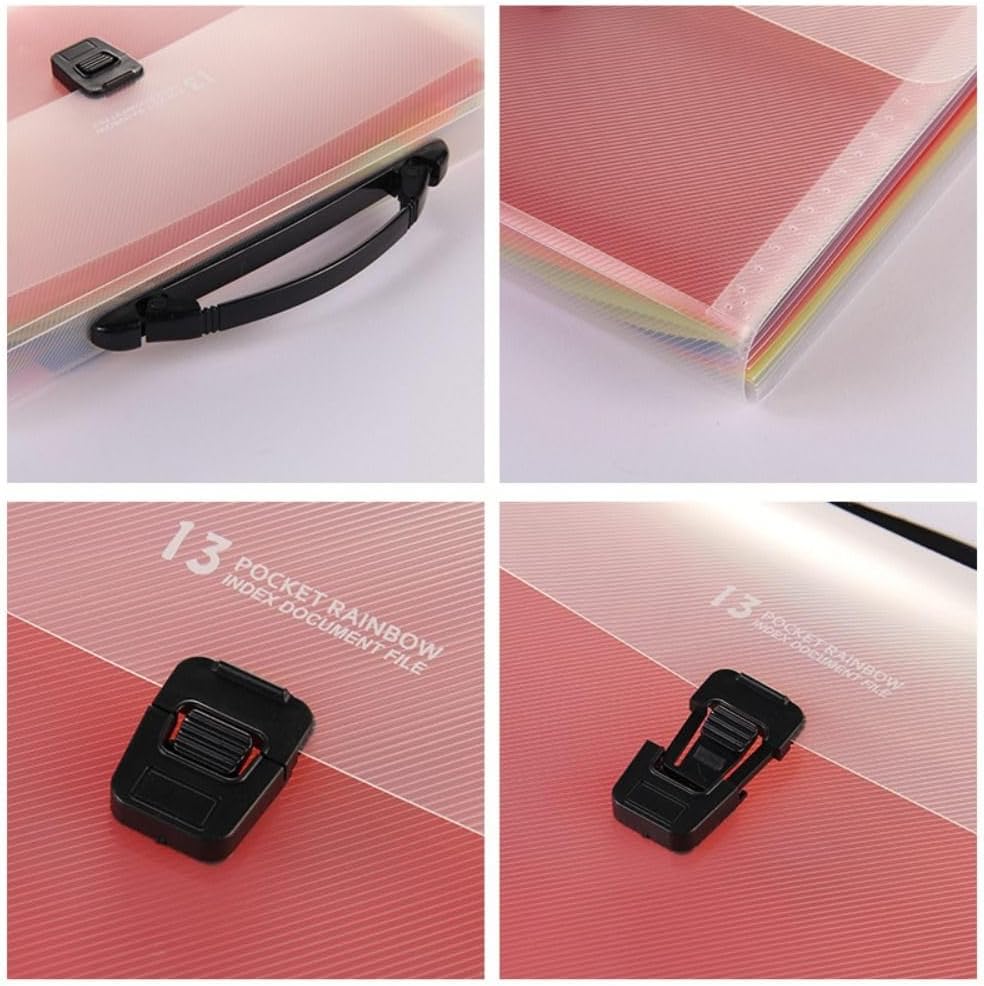 Expanding File Organizer, 13 Pockets, Rainbow - image 2