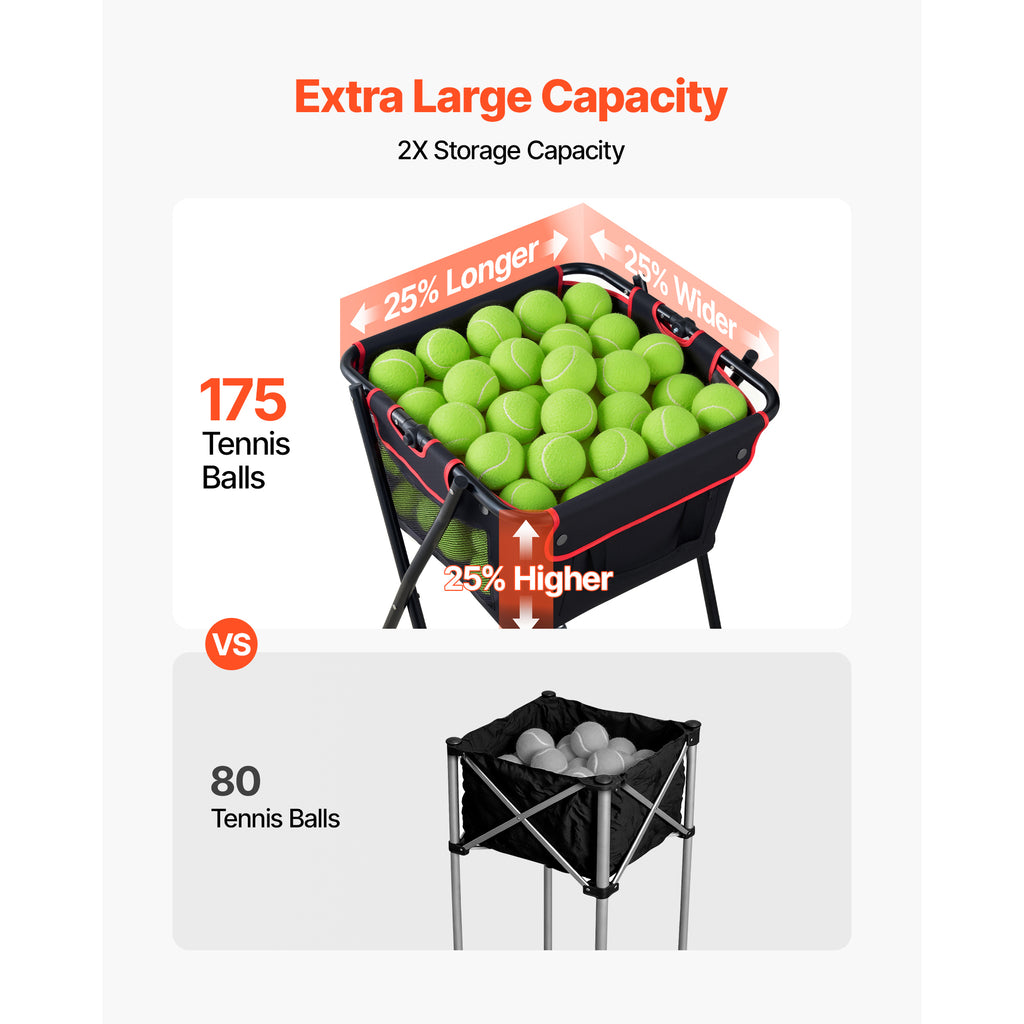 Tennis and Pickleball Hopper Cart with Wheels - image 4