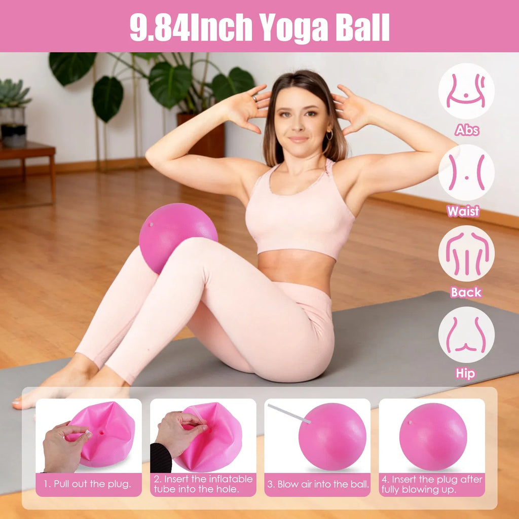 Pilates Kit, 14 Pieces with Ring, Ball and Bands - image 5