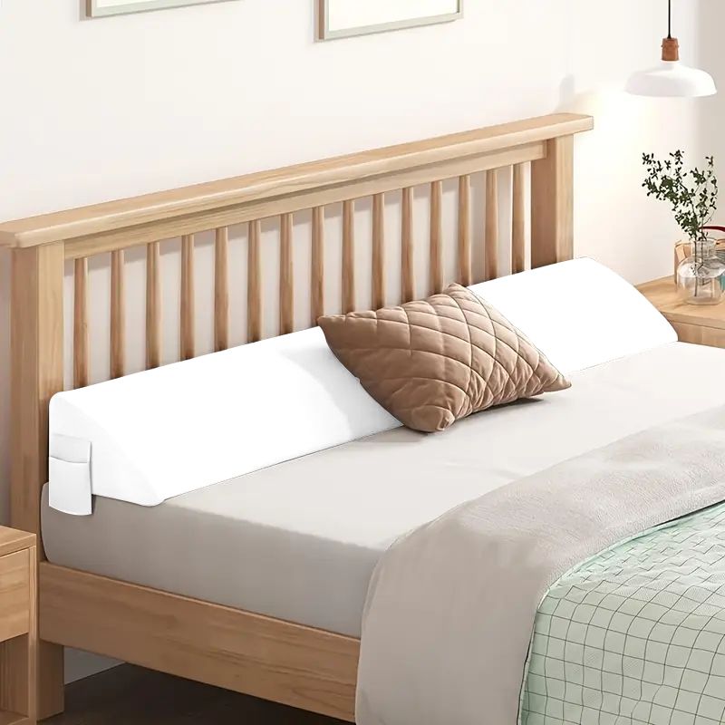 Bed Gap Filler Pillow, 54 x 6 x 10 in, Gray - image 9