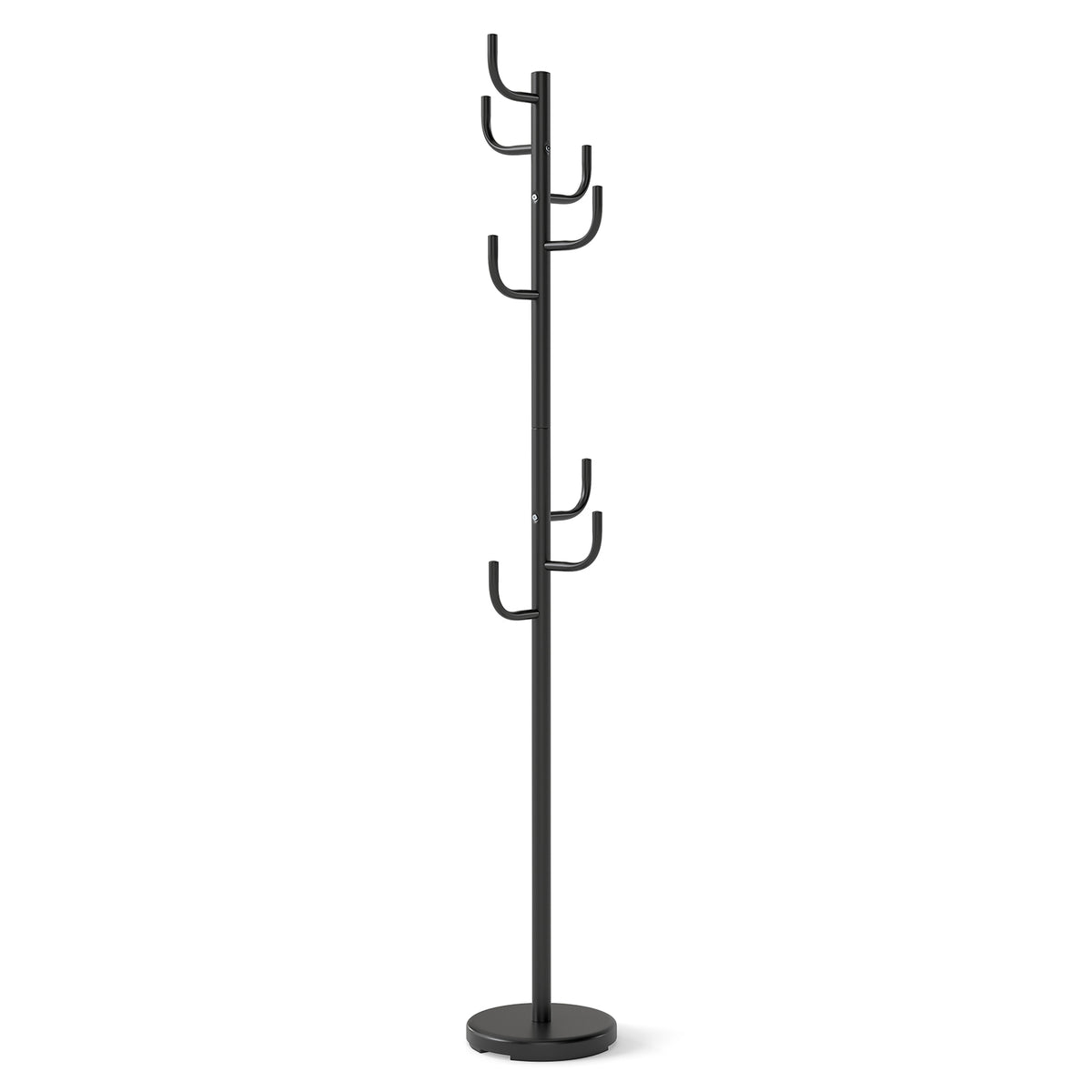 Metal Coat Rack Stand, 8 Hooks - image 3