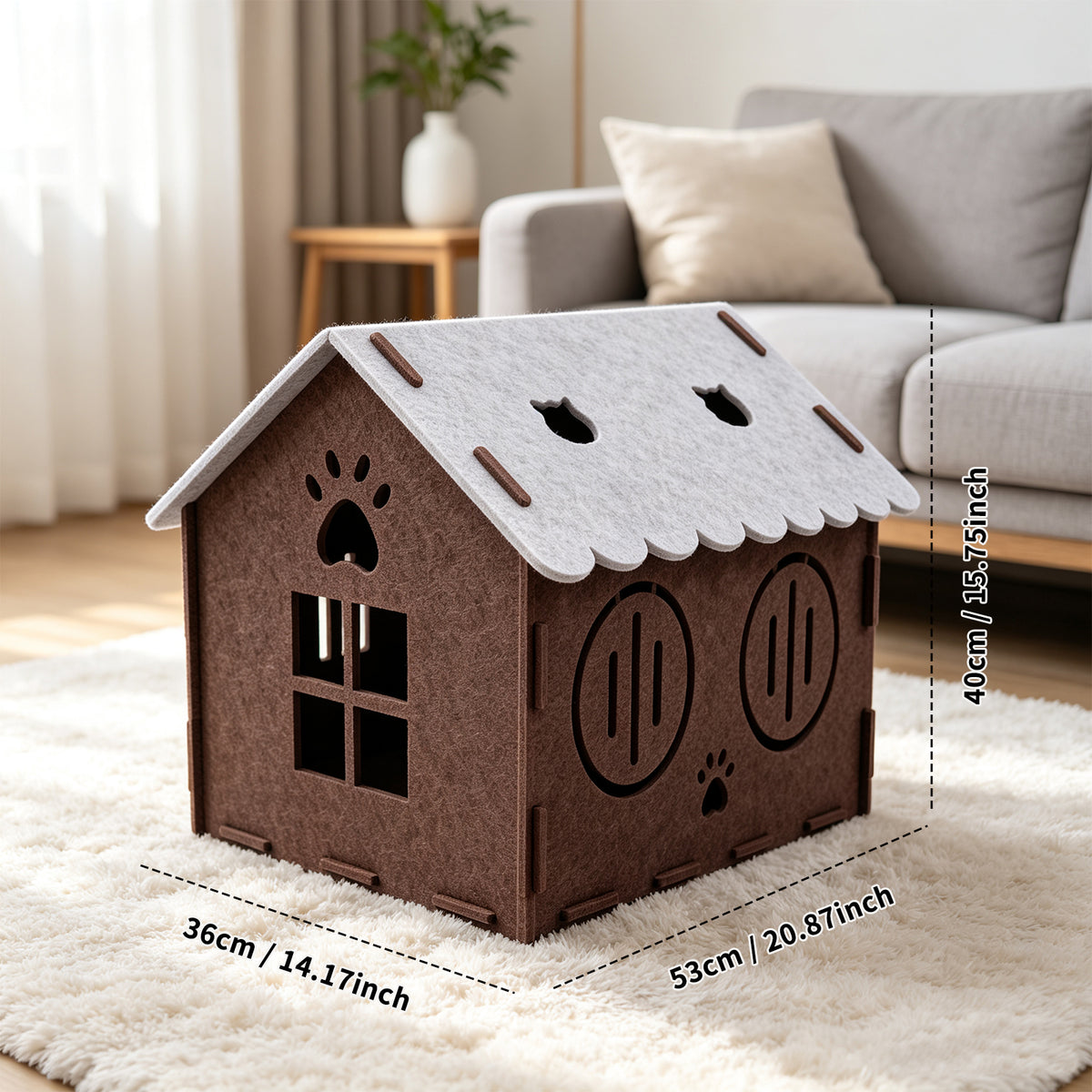 Felt Cat House, Foldable - image 2
