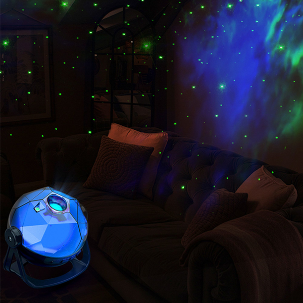 Galaxy Star Projector Night Light, Black - image 5