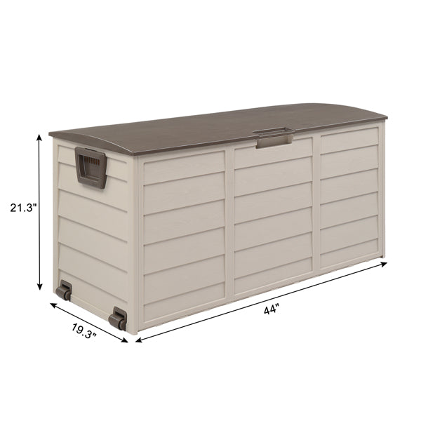 Outdoor Deck Storage Box, 75 Gallon, Brown - image 8