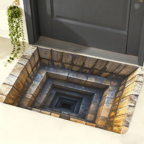 3D Illusion Doormat, Stone Pit Design - image 2