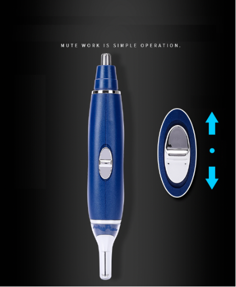Nose, Ear and Eyebrow Trimmer, 3-in-1, Blue