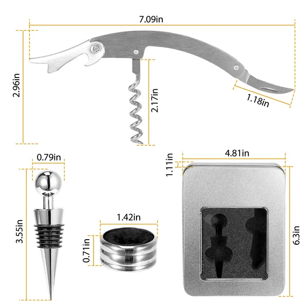 Wine Opener Set, 3 Pieces - image 3